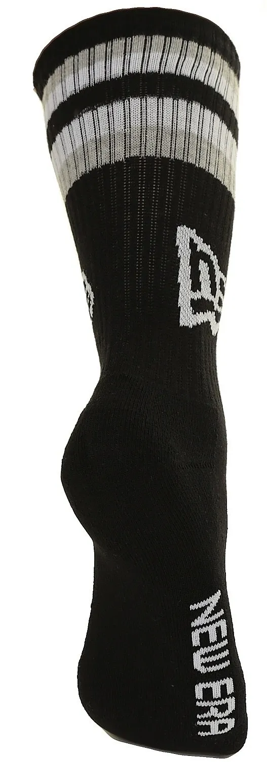 socks New Era Retro Stripe Crew 3 Pack - Black/White/Gray