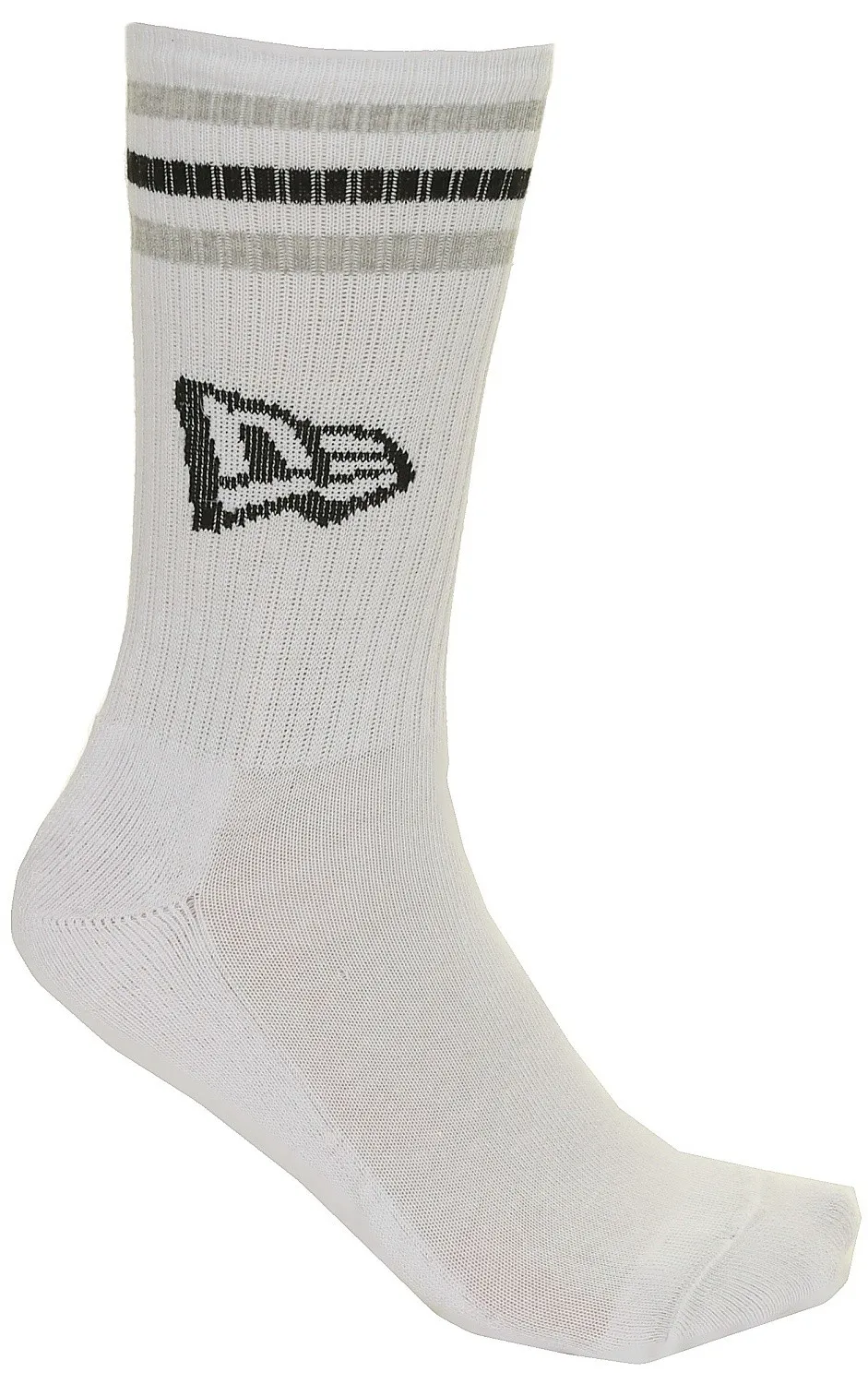 socks New Era Retro Stripe Crew 3 Pack - Black/White/Gray