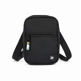 Solid Black Crossbody Bag