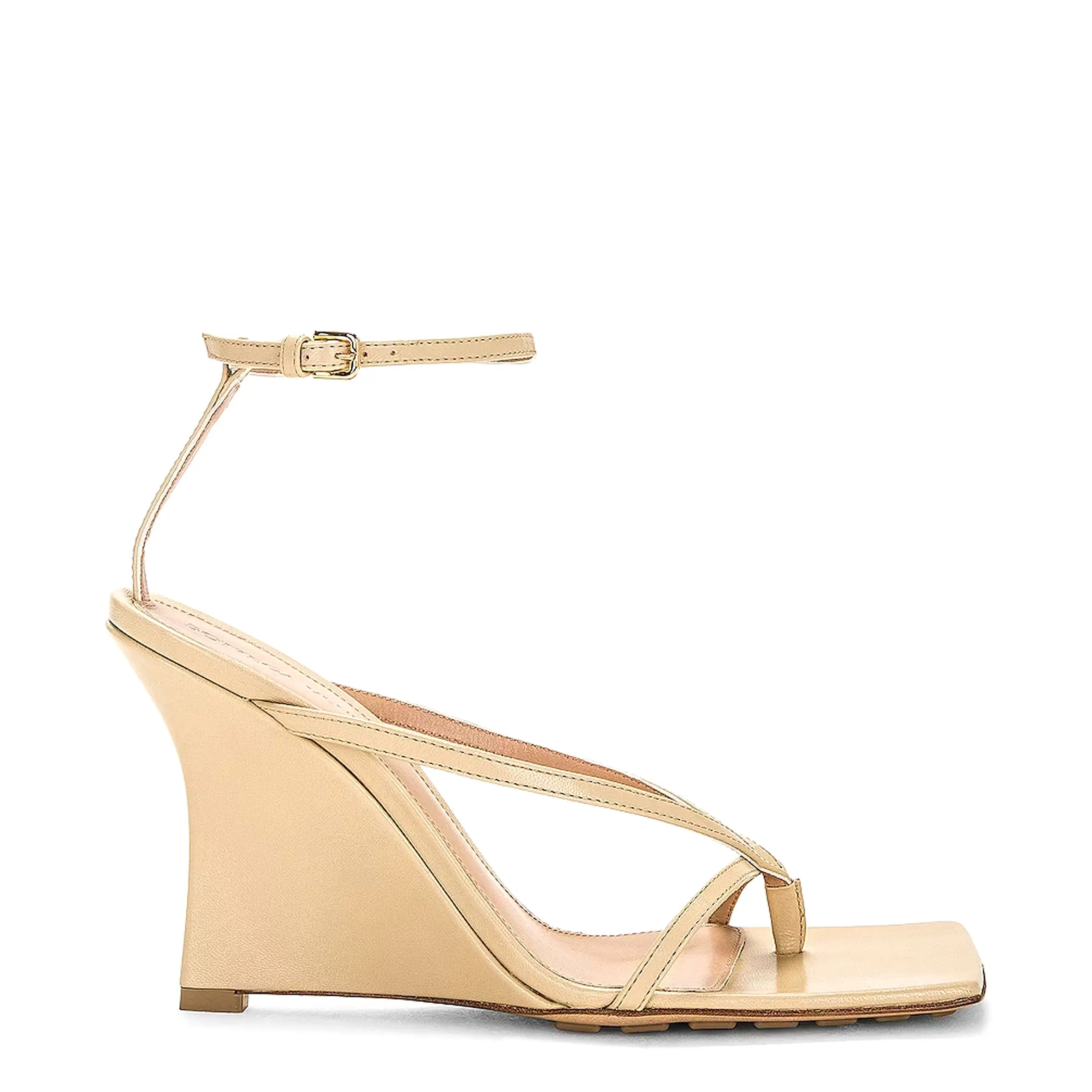 Stretch Wedge Sandal 90 , Cane Sugar