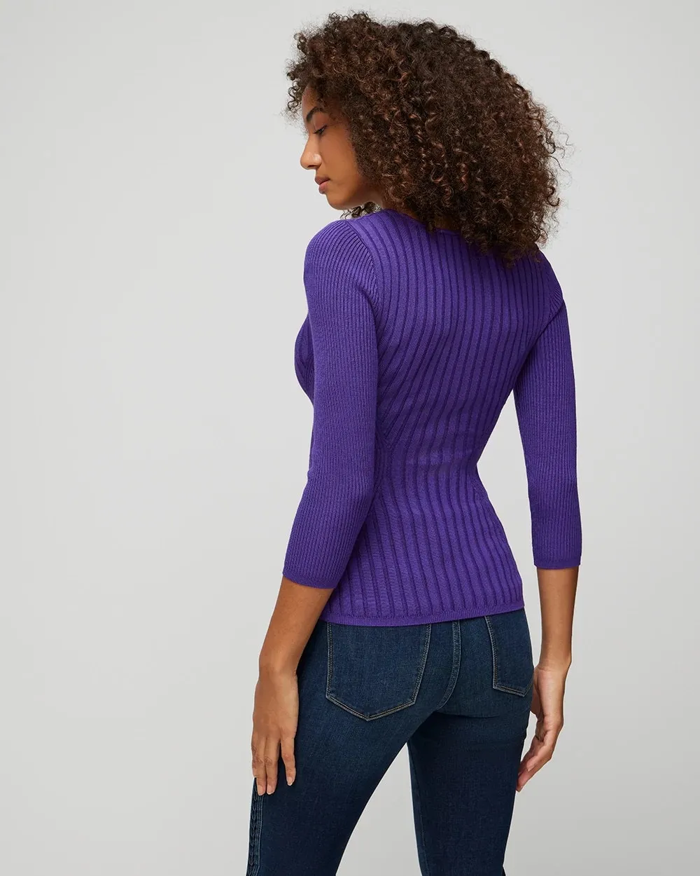 Sweetheart Ribbed Sweater