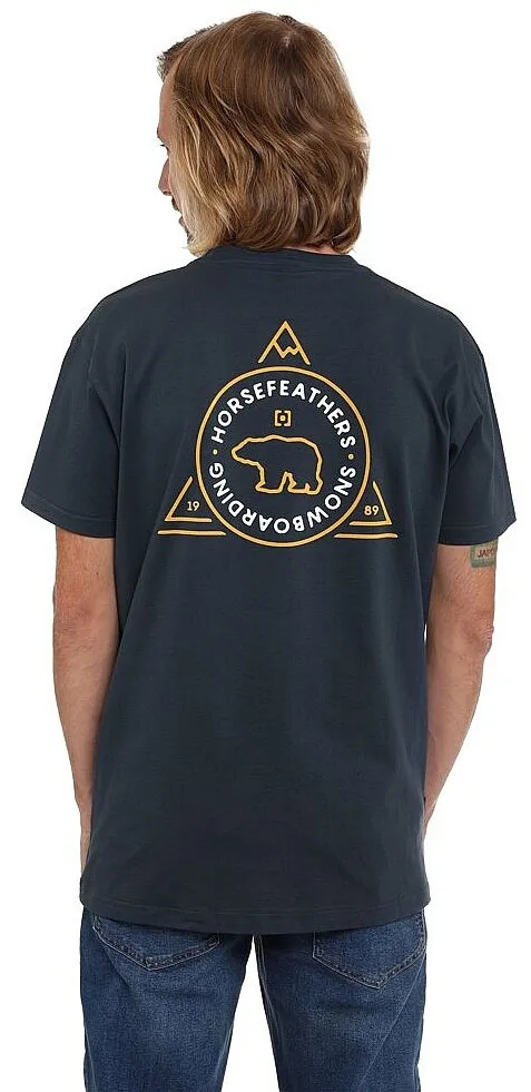 T-Shirt Horsefeathers Grizzly Triangle - Midnight Navy - men´s