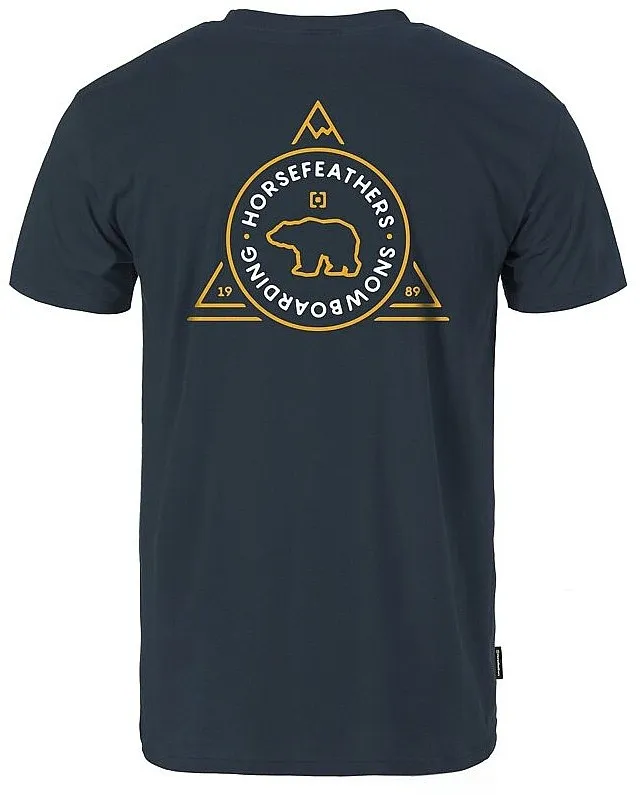 T-Shirt Horsefeathers Grizzly Triangle - Midnight Navy - men´s