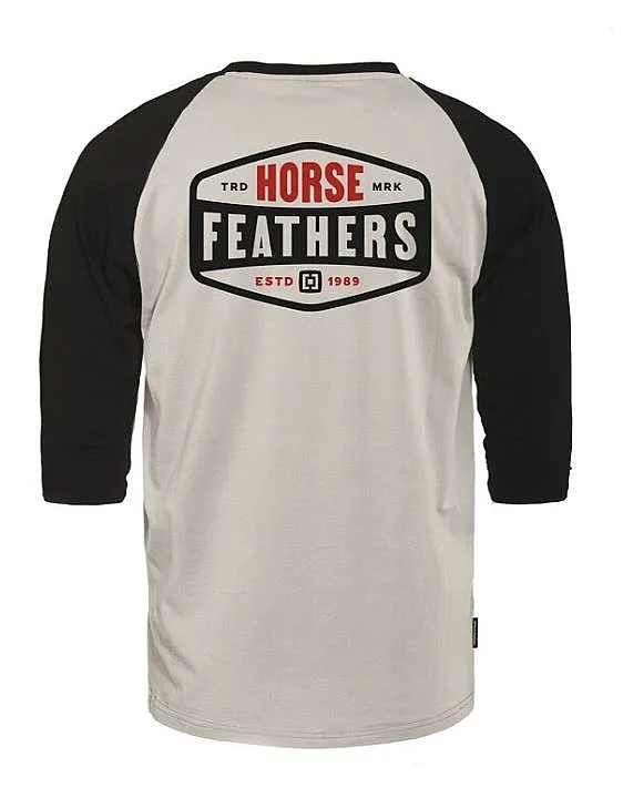 T-Shirt Horsefeathers Hexagon II Raglan - Cement - men´s