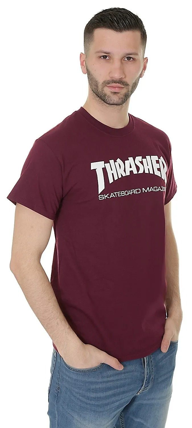 T-Shirt Thrasher Skate Mag - Maroon