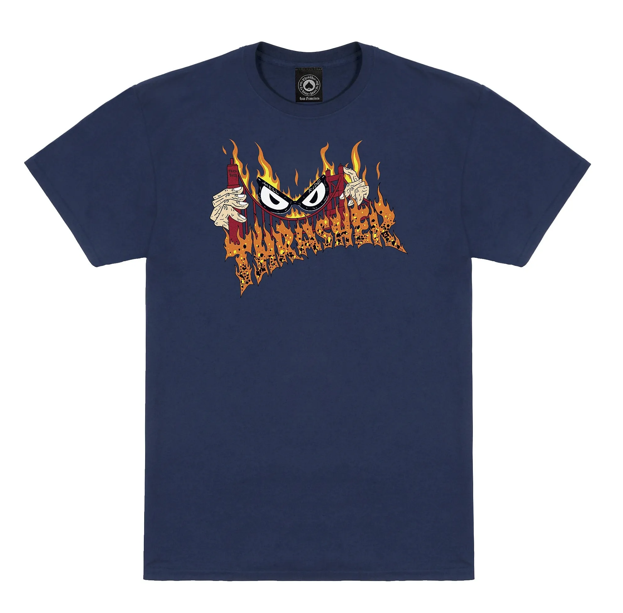 T-Shirt Thrasher Sucka Free By Neckface - Navy - men´s