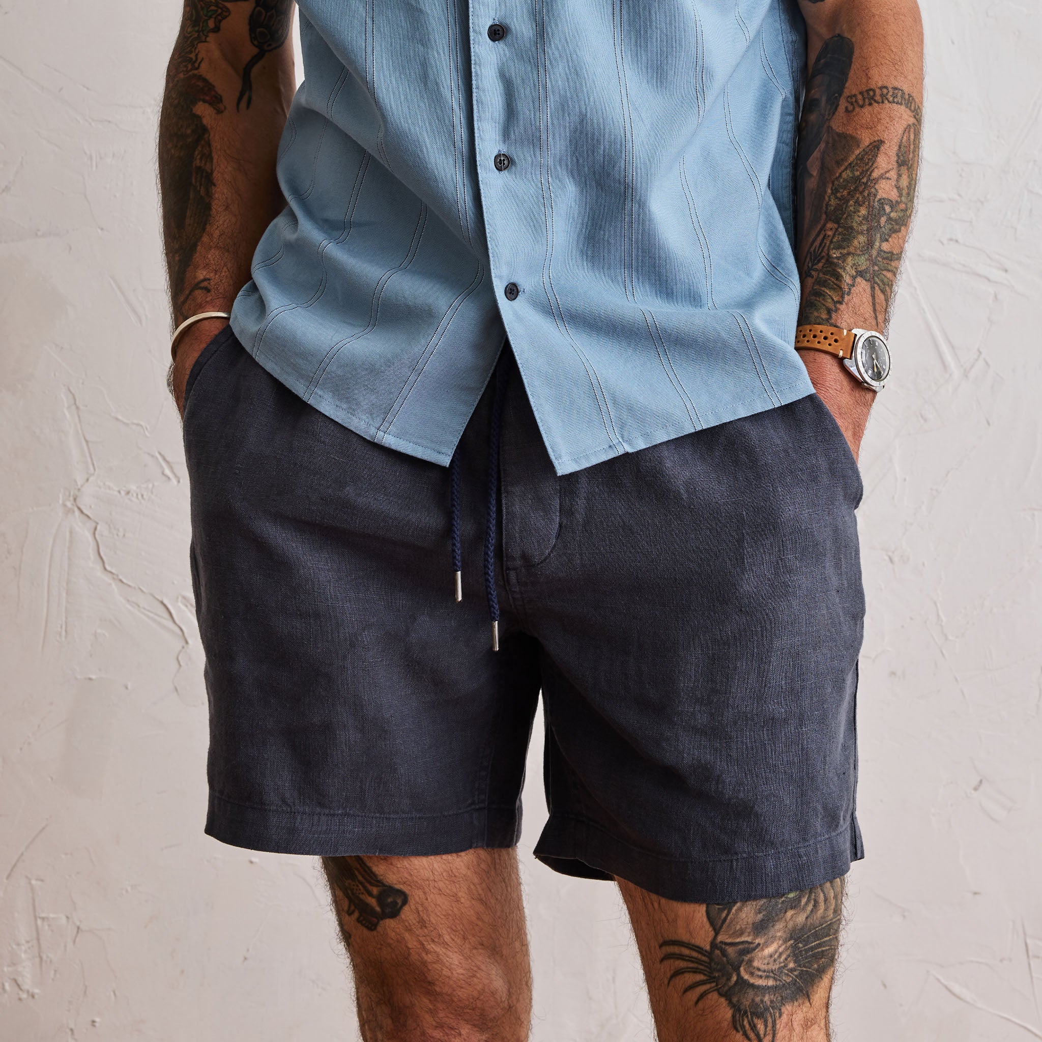 The Apres Short in Marine Hemp