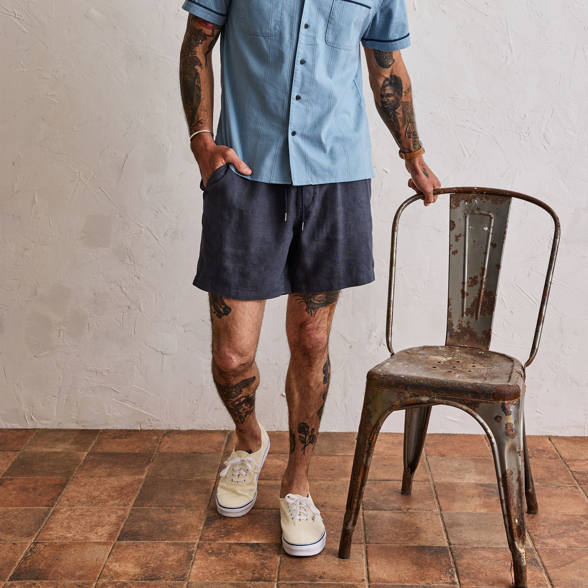 The Apres Short in Marine Hemp