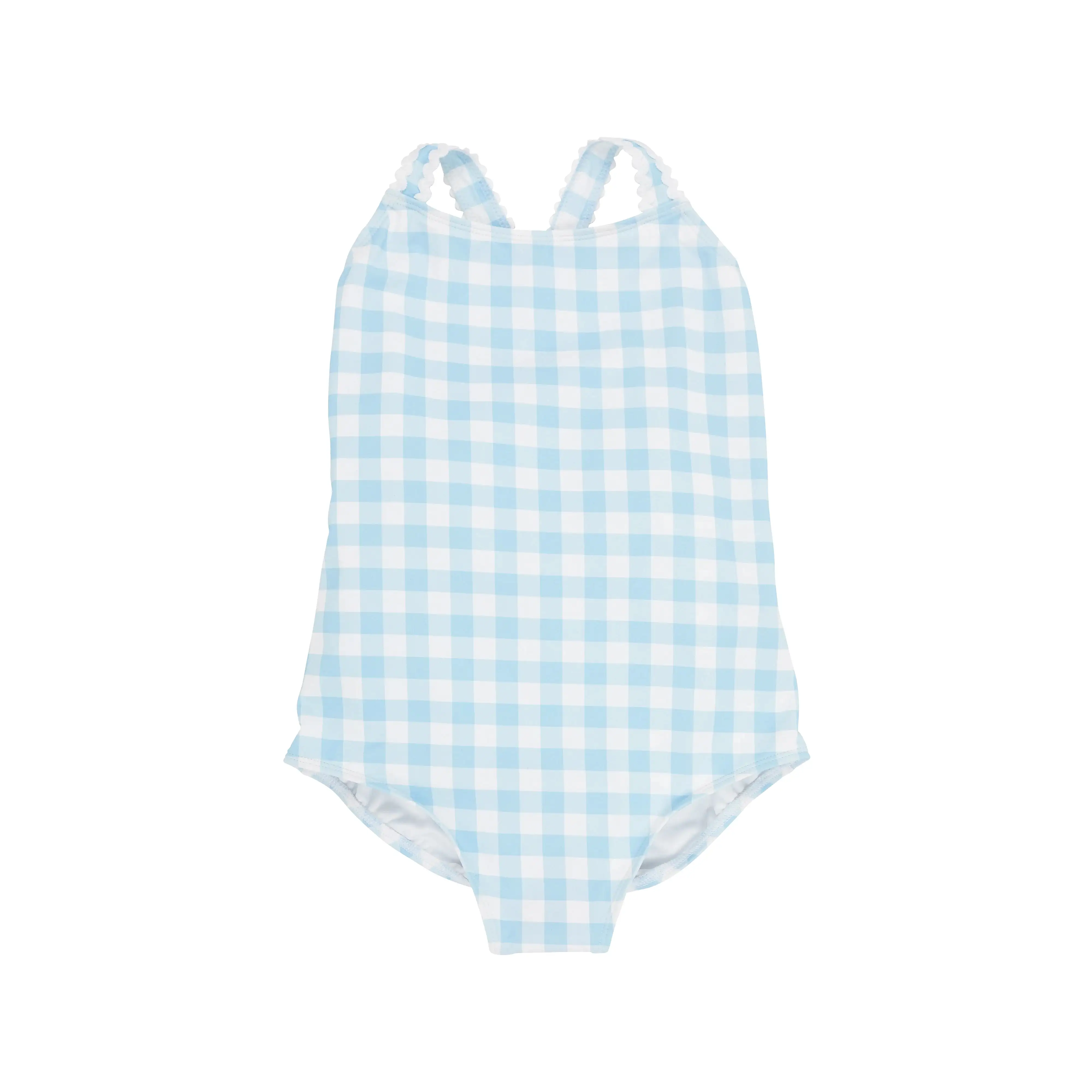 The Beaufort Bonnet Company - Buckhead Blue Gingham Taylor Bay Bathing Suit