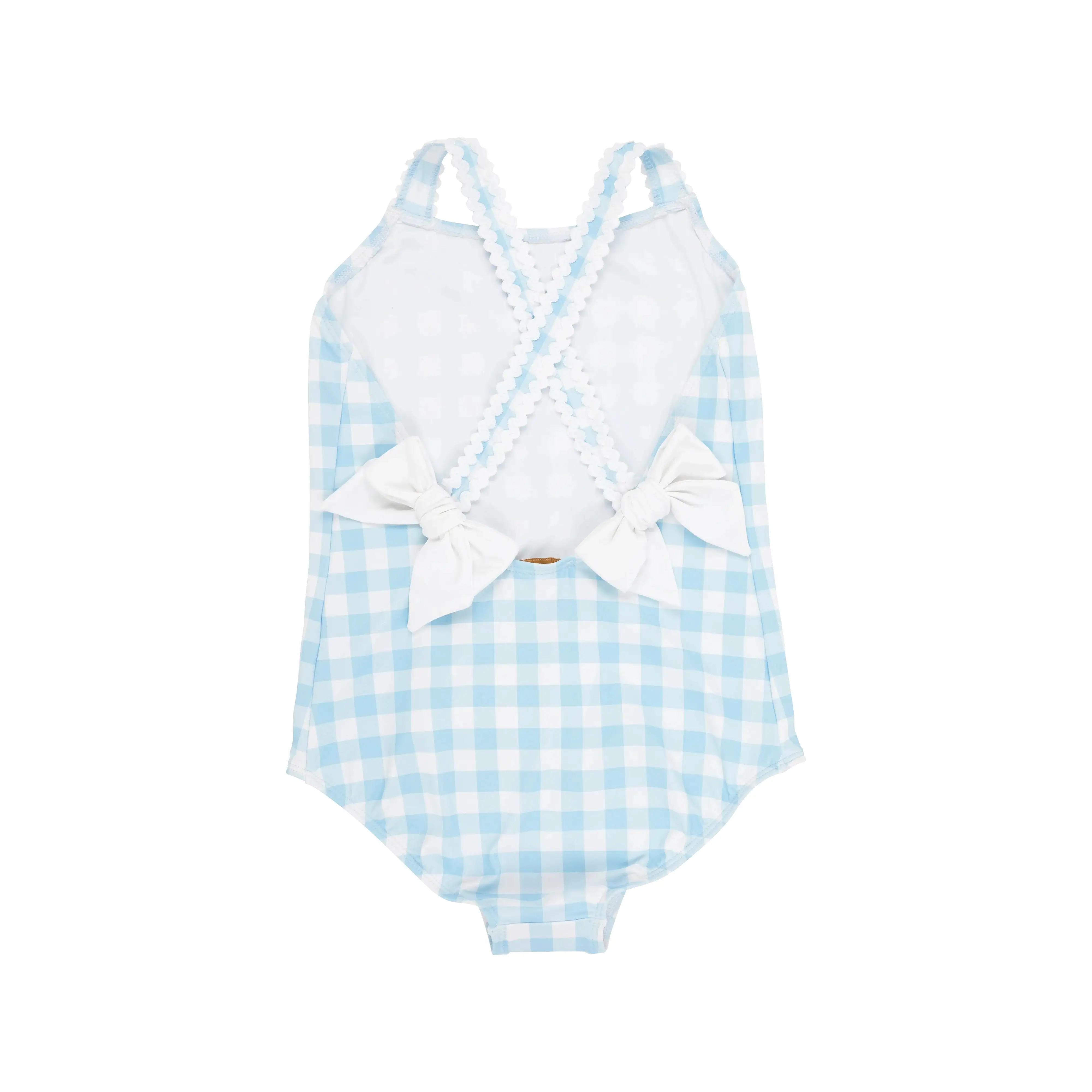 The Beaufort Bonnet Company - Buckhead Blue Gingham Taylor Bay Bathing Suit