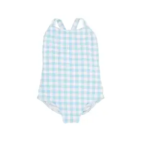 The Beaufort Bonnet Company - Buckhead Blue Gingham Taylor Bay Bathing Suit