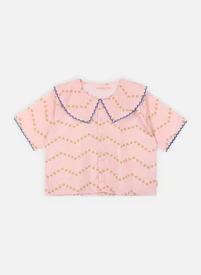 TinycottonsZigzag Shirt - Rosa