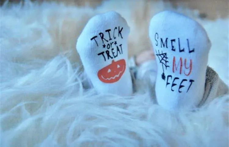 Trick or Treat Smell My Feet Baby Socks