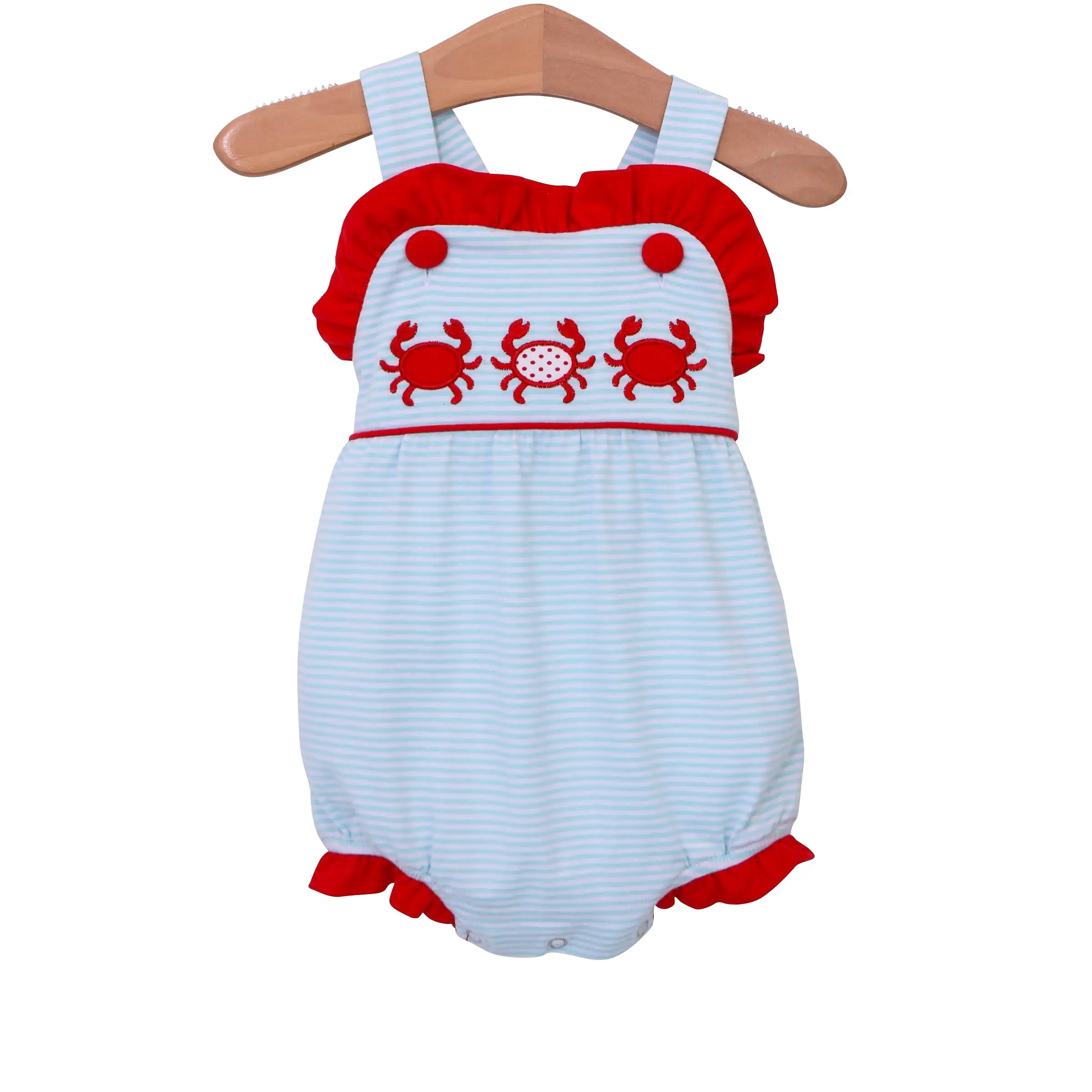 Trotter Street Kids - Crab Trio Ruffle Sun Suit