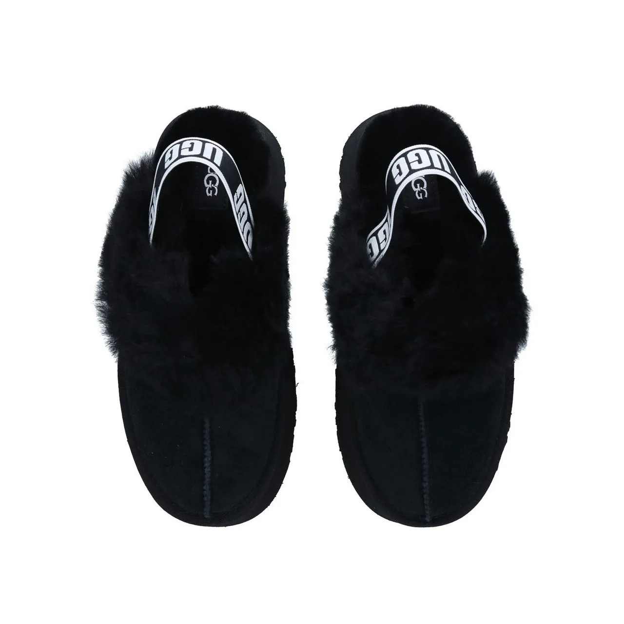 UGG Funkette Flatform Slippers - Black