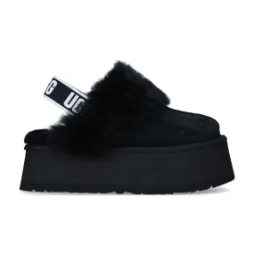 UGG Funkette Flatform Slippers - Black