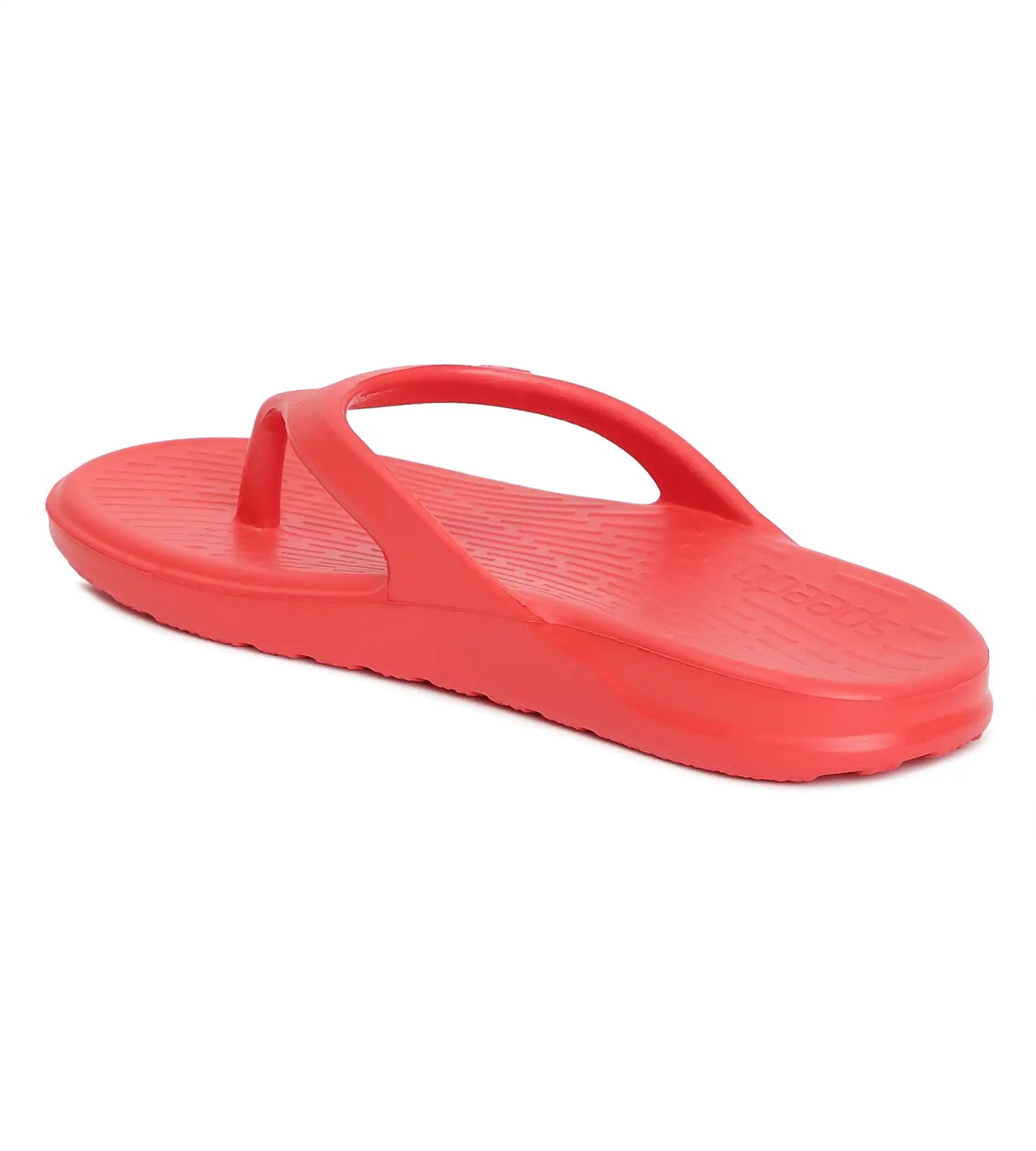 Unisex Junior's Single Colour Flip Flops - Fed Red & White