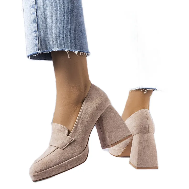 Vinceza Beige high heels from Vincez