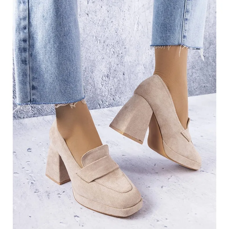 Vinceza Beige high heels from Vincez