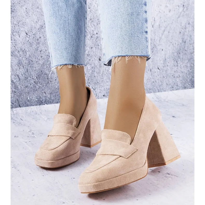 Vinceza Beige high heels from Vincez