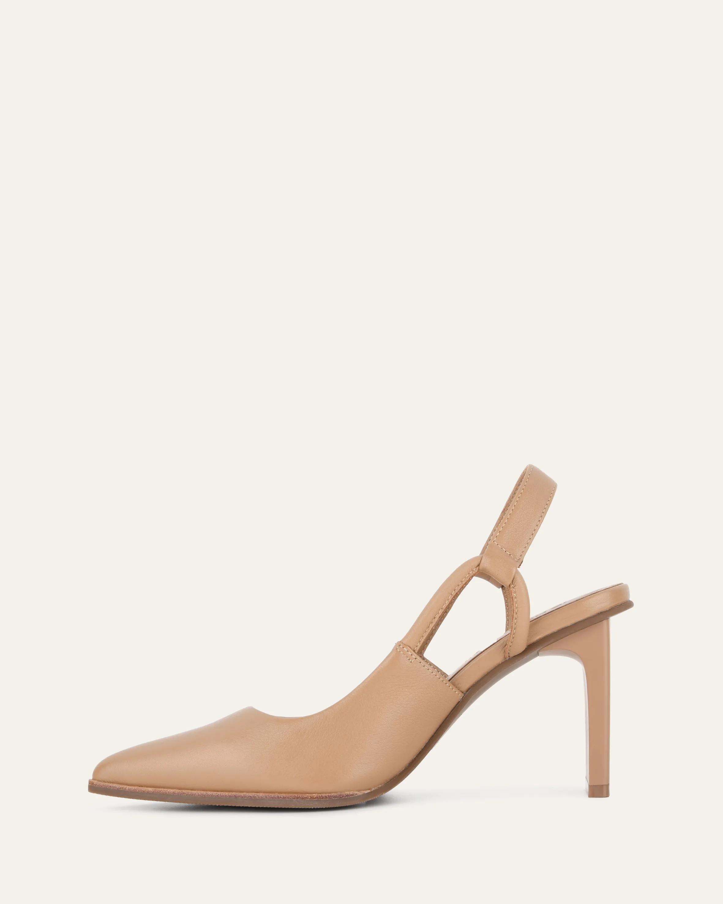 VIVA HIGH HEELS BEIGE LEATHER