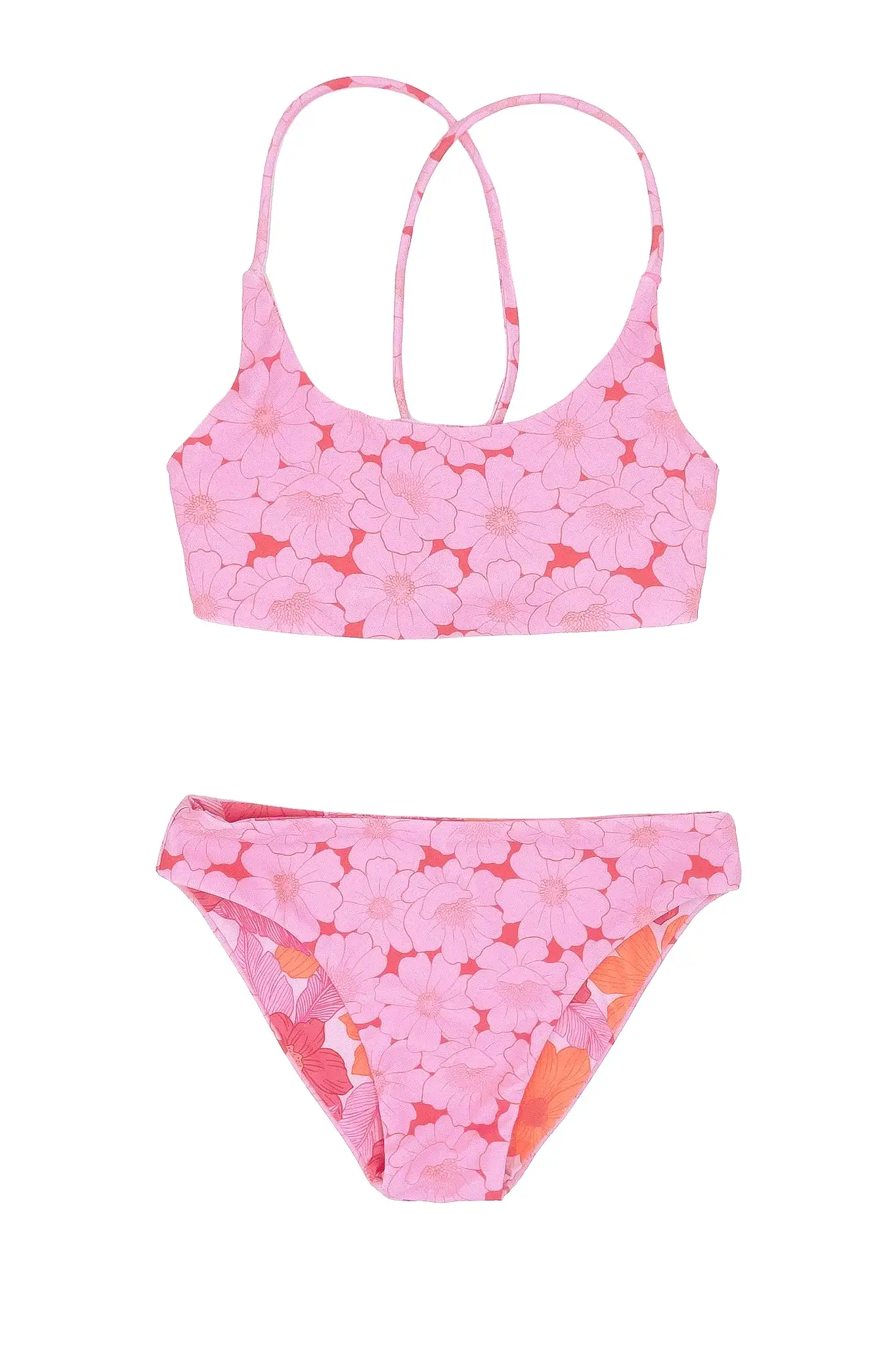 Waverly Reversible Bikini - Pink Floral