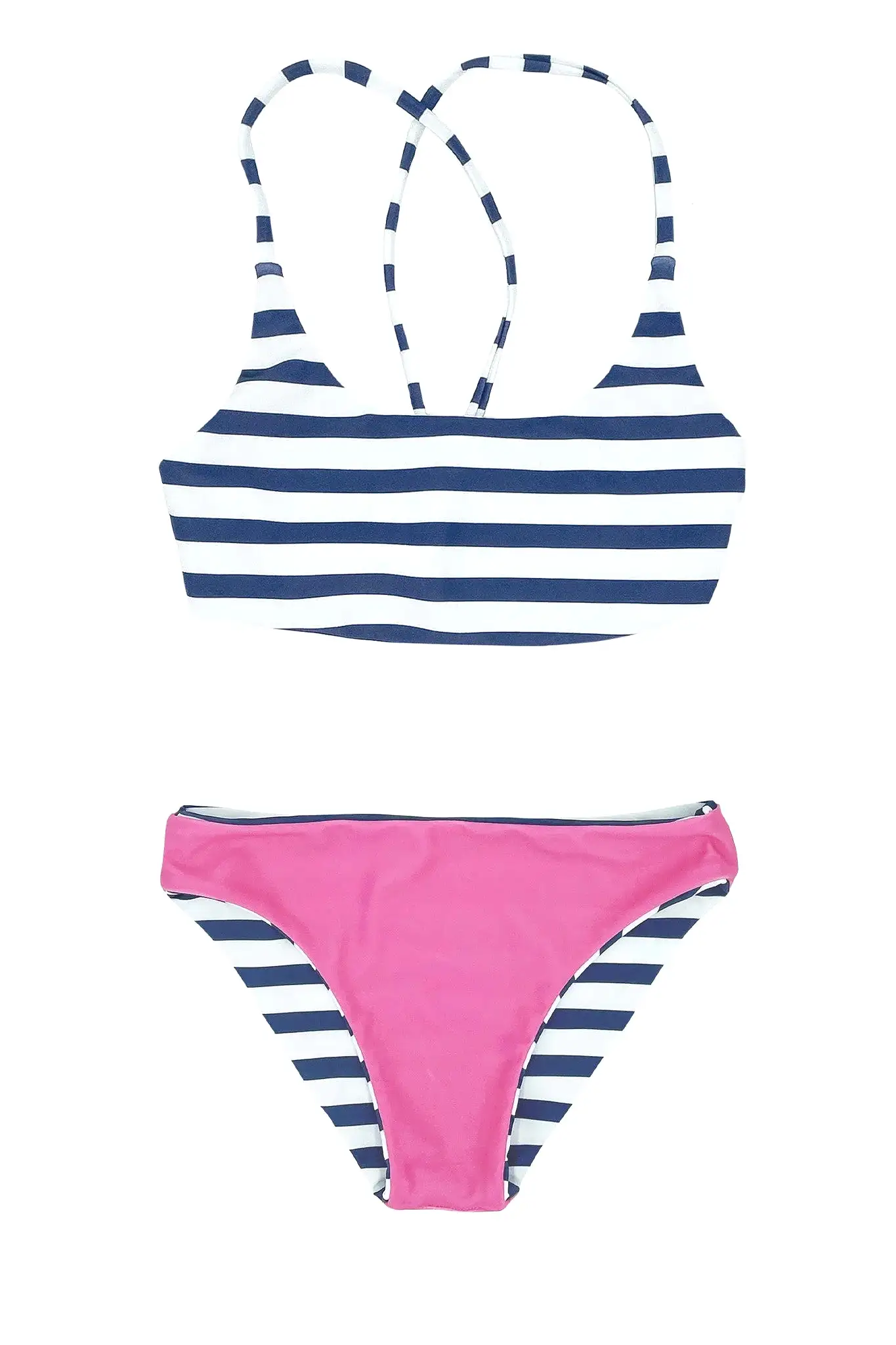 Waverly Reversible Bikini - Seaside Stripe