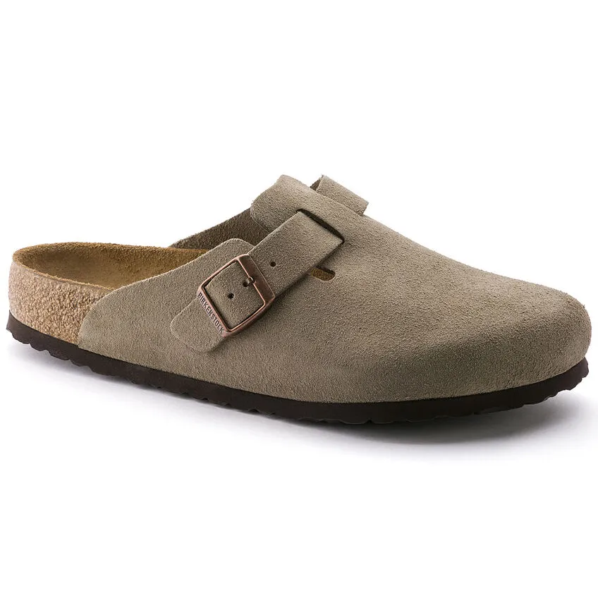 Women’s Birkenstock Boston SFB – Taupe Suede