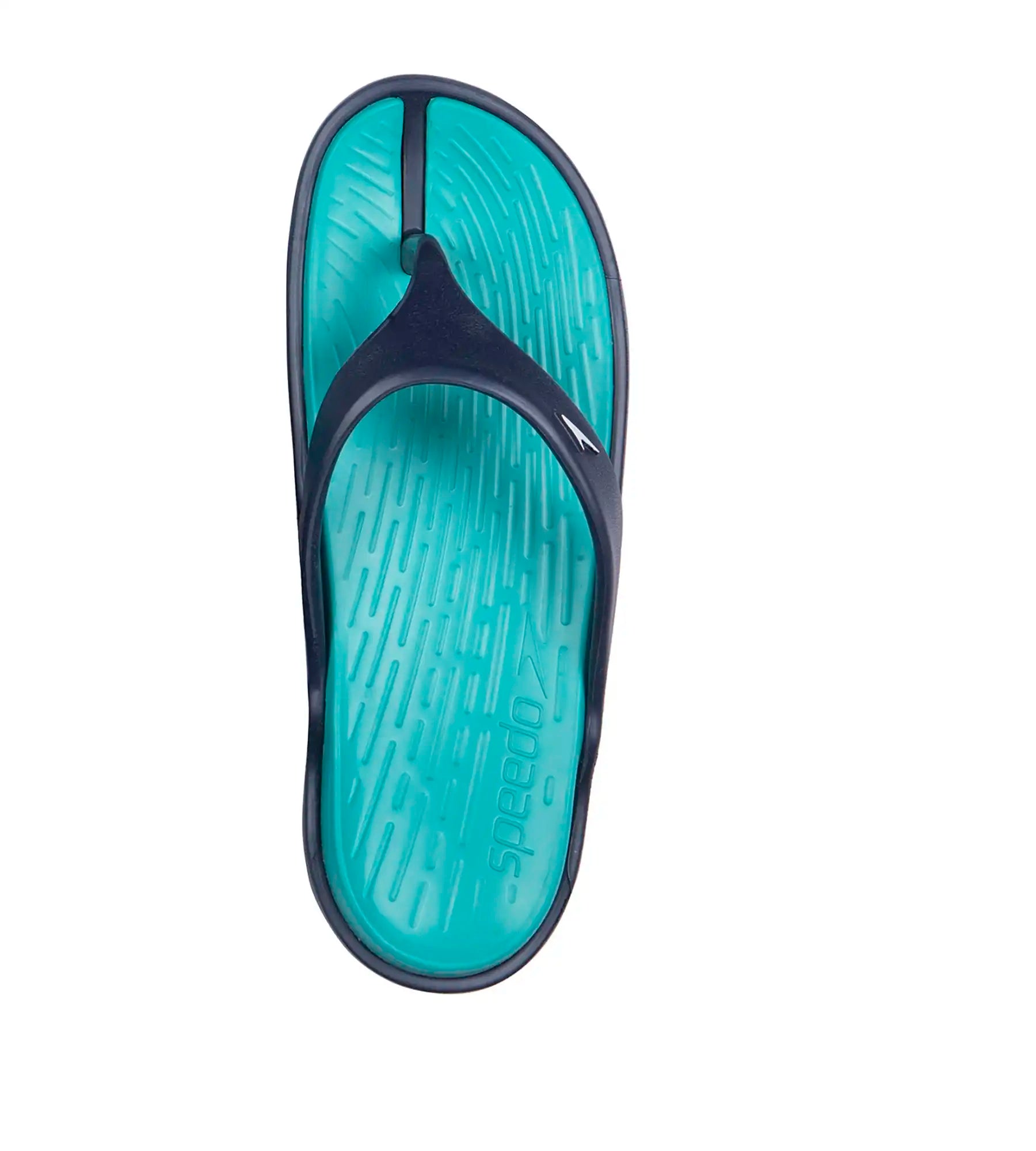 Women's Dual Colour Flip Flops - Jade & Navy