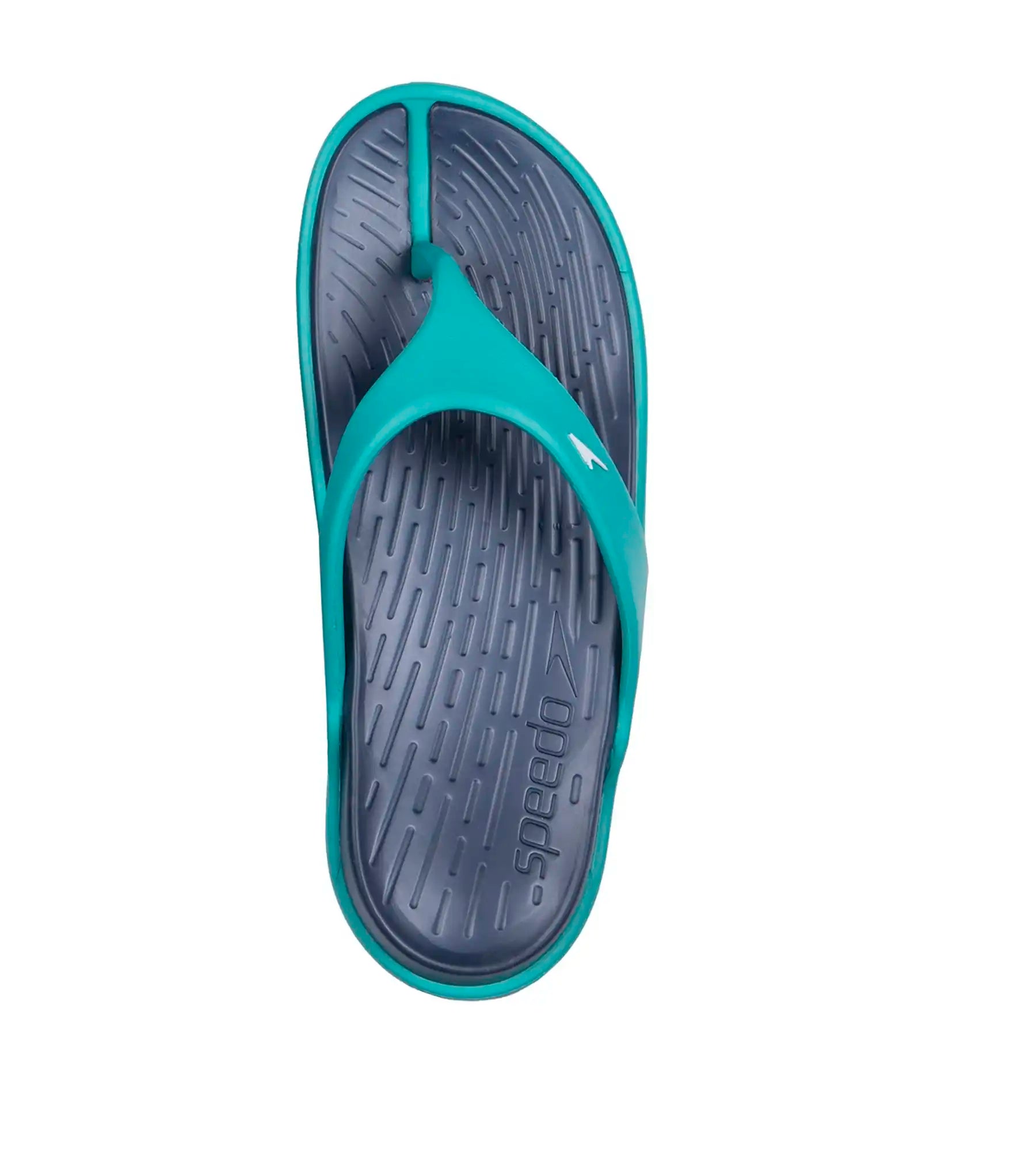 Women's Dual Colour Flip Flops - Navy & Jade