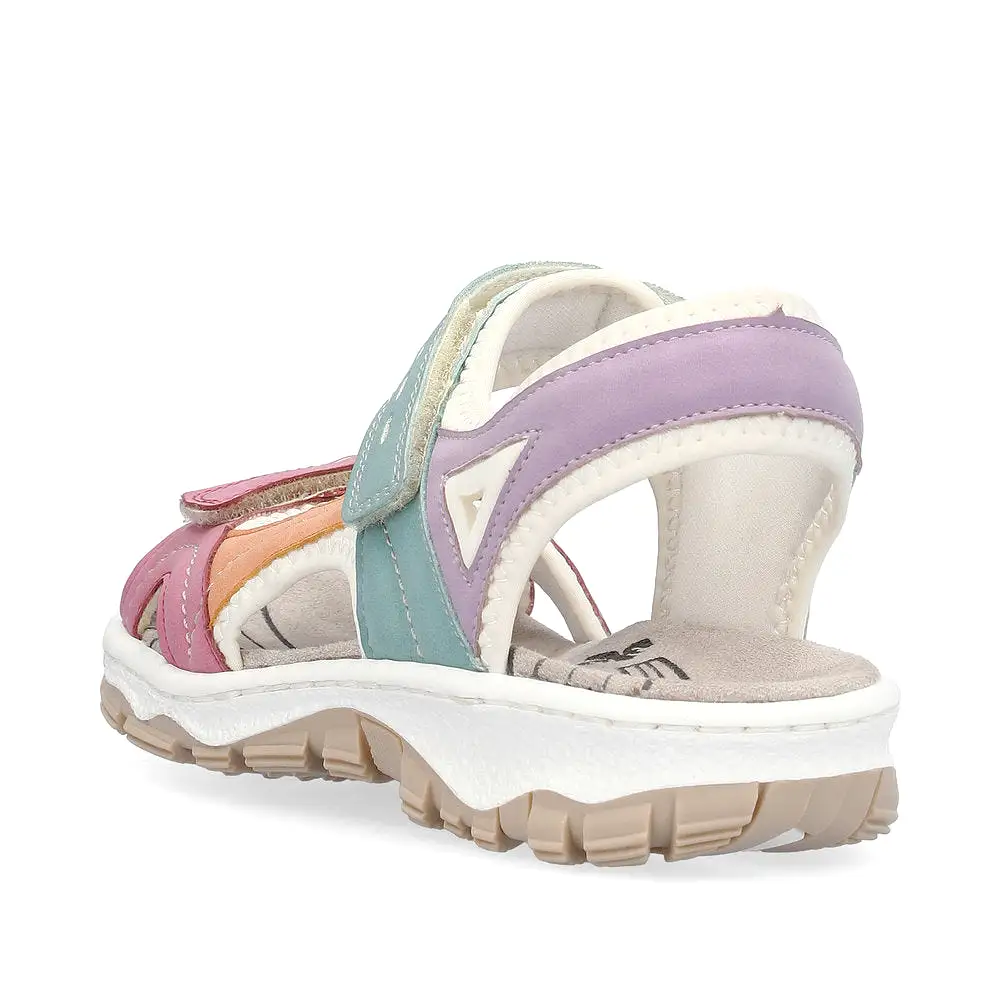 Womens Rieker 68866 Sandal Pastel Multi