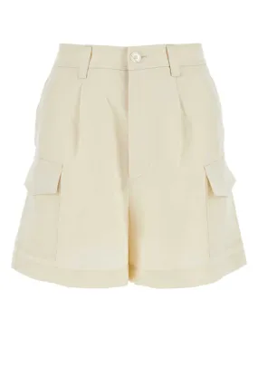 Woolrich Ivory Viscose Blend Shorts