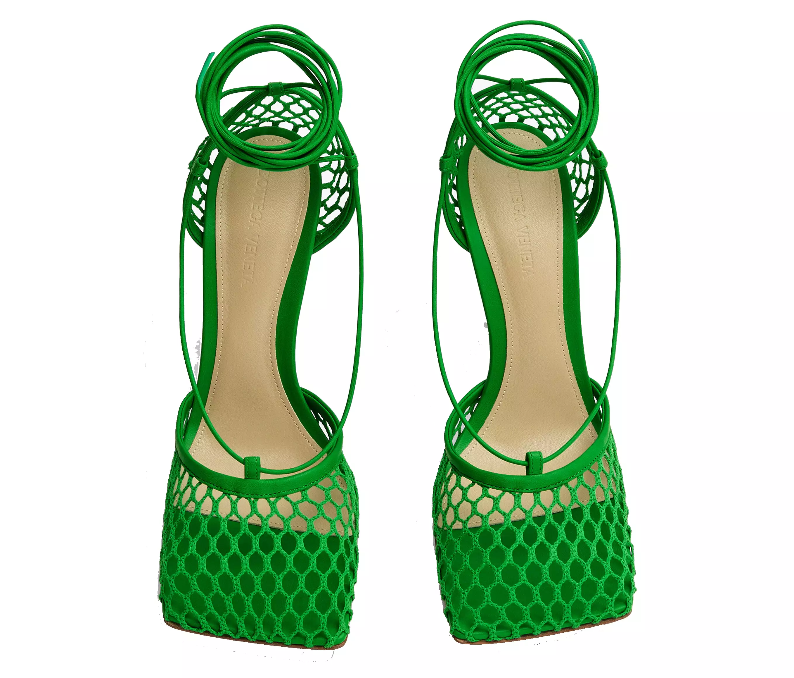 Wrap Mesh Sandals, Grass